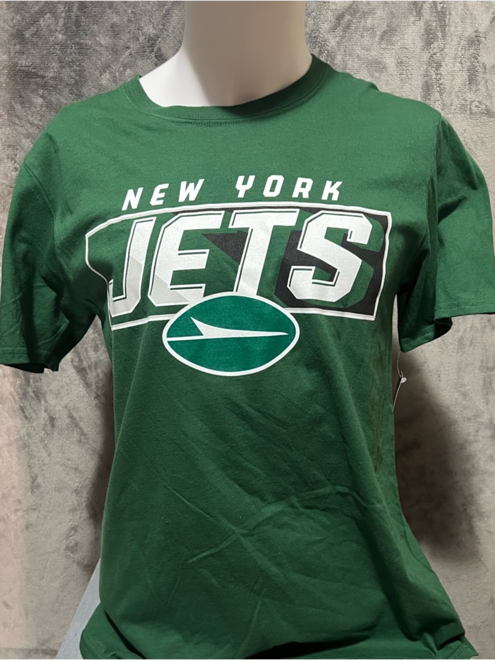 NFL Green Crewneck Logo Tee New York Jets New With Tag , Medium
